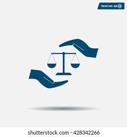 Scales balance icon