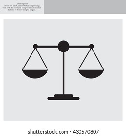 Scales balance icon