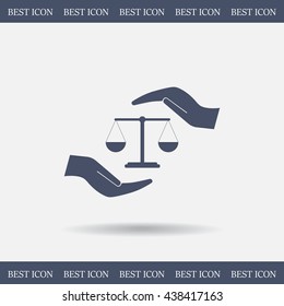 Scales balance icon
