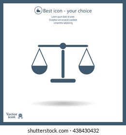 Scales balance icon