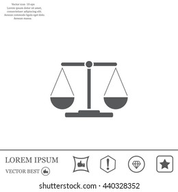 Scales balance icon