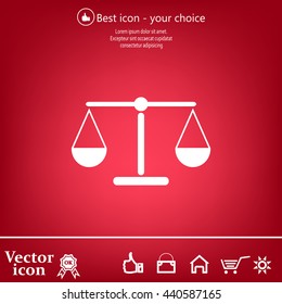 Scales balance icon
