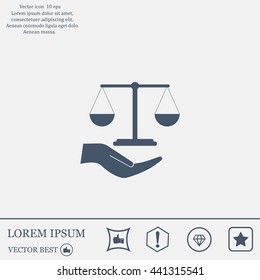 Scales balance icon
