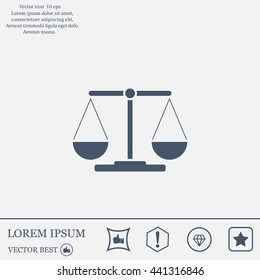 Scales balance icon