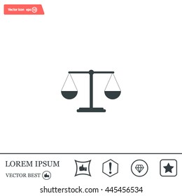 Scales balance icon