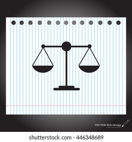 Scales balance icon