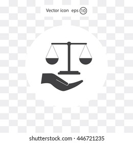 Scales balance icon