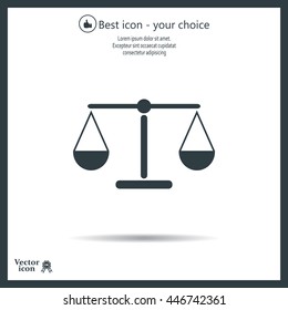 Scales balance icon
