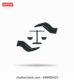 Scales balance icon