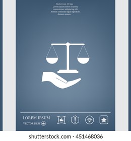 Scales balance icon