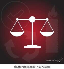 Scales balance icon