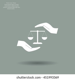 Scales balance icon
