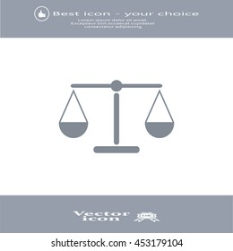 Scales balance icon