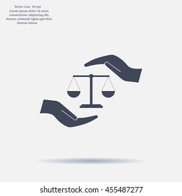 Scales balance icon