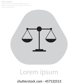 Scales balance icon