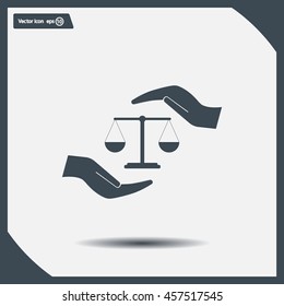 Scales balance icon