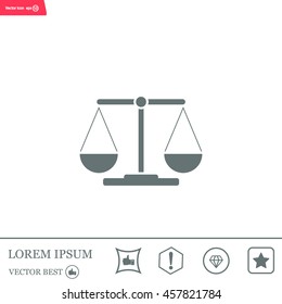 Scales balance icon