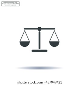 Scales balance icon