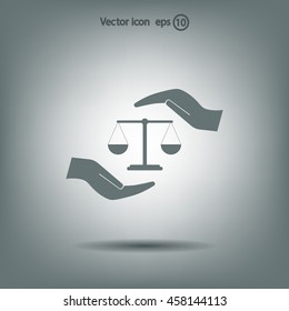 Scales balance icon