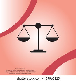 Scales balance icon