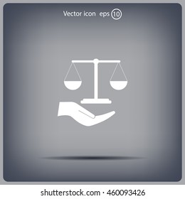 Scales balance icon