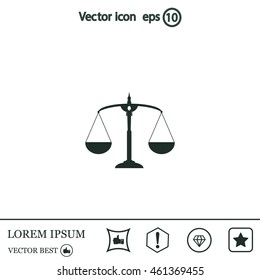 Scales balance icon