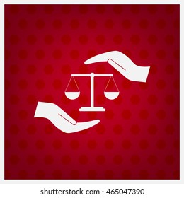 Scales balance icon