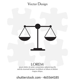 Scales balance icon