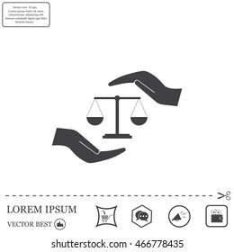 Scales balance icon
