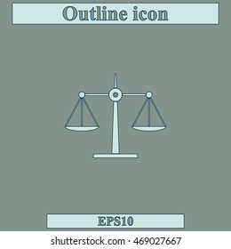 Scales balance icon.