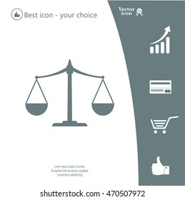 Scales balance icon