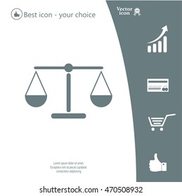 Scales balance icon