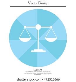 Scales balance icon