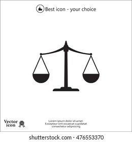 Scales balance icon