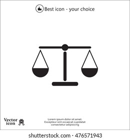 Scales balance icon
