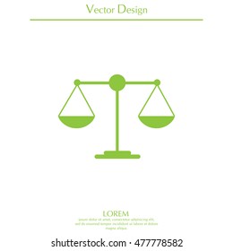 Scales balance icon