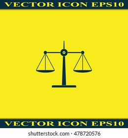 Scales balance icon.