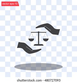 Scales balance icon
