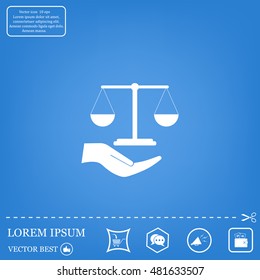 Scales balance icon