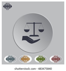 Scales balance icon