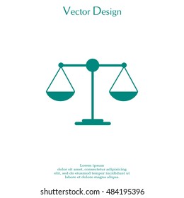 Scales balance icon