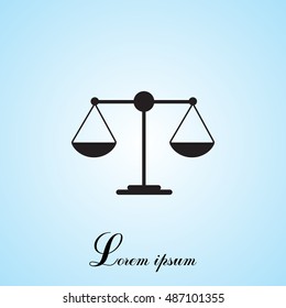 Scales balance icon