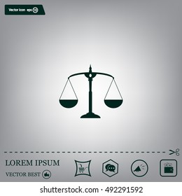 Scales balance icon