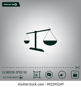 Scales balance icon