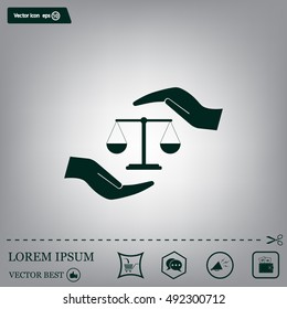 Scales balance icon