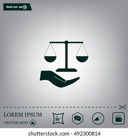Scales balance icon