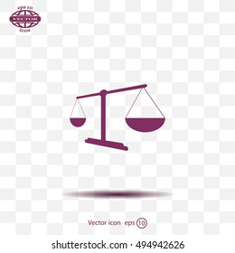 Scales balance icon