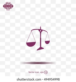Scales balance icon