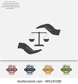 Scales balance icon