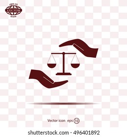 Scales balance icon